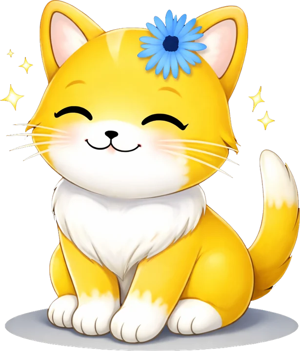 Smarty, maskot kucing kuning Smart Champion